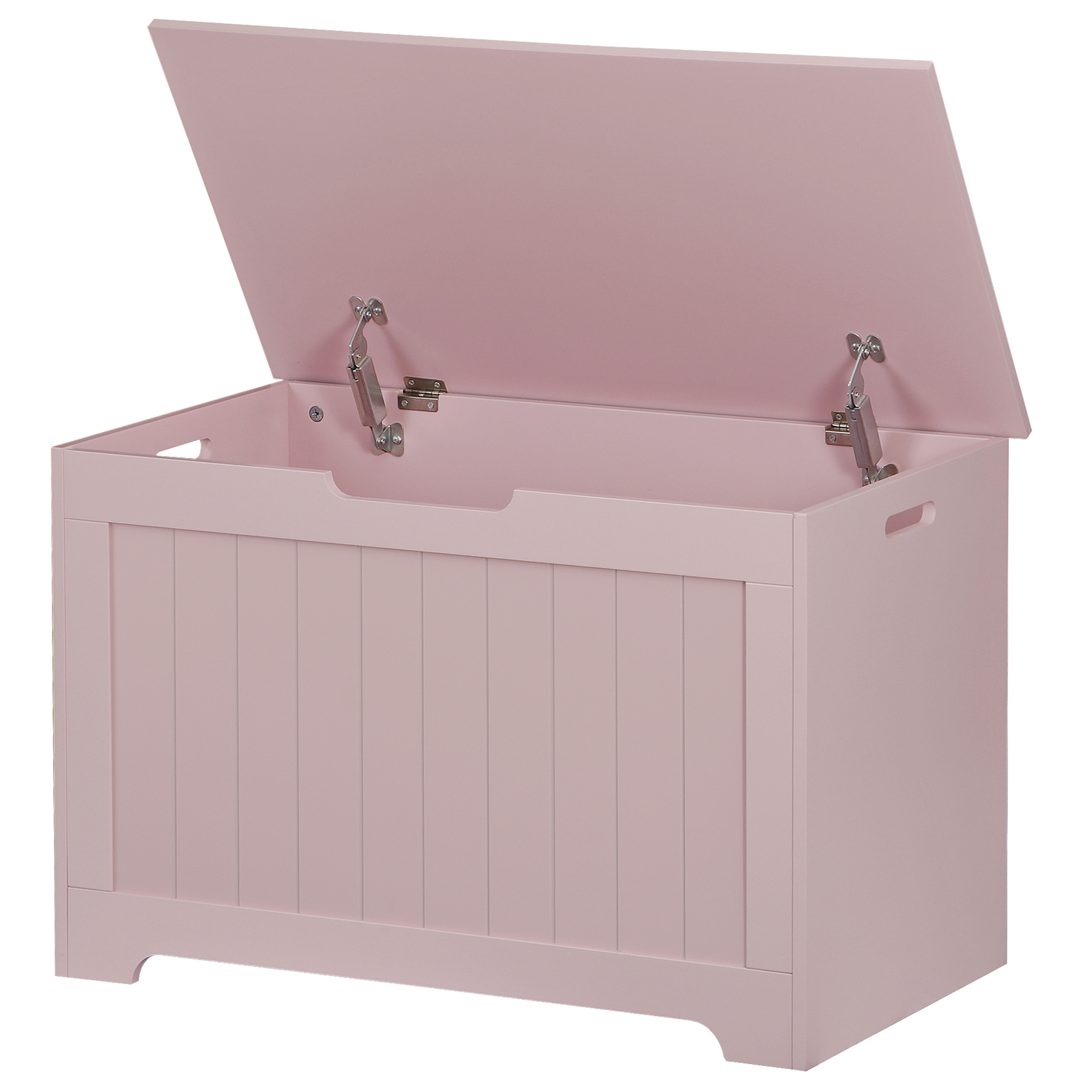 Wooden Toy Storage Chest Toy Organizer Entryway Storage Bench W/ Safty Hinge