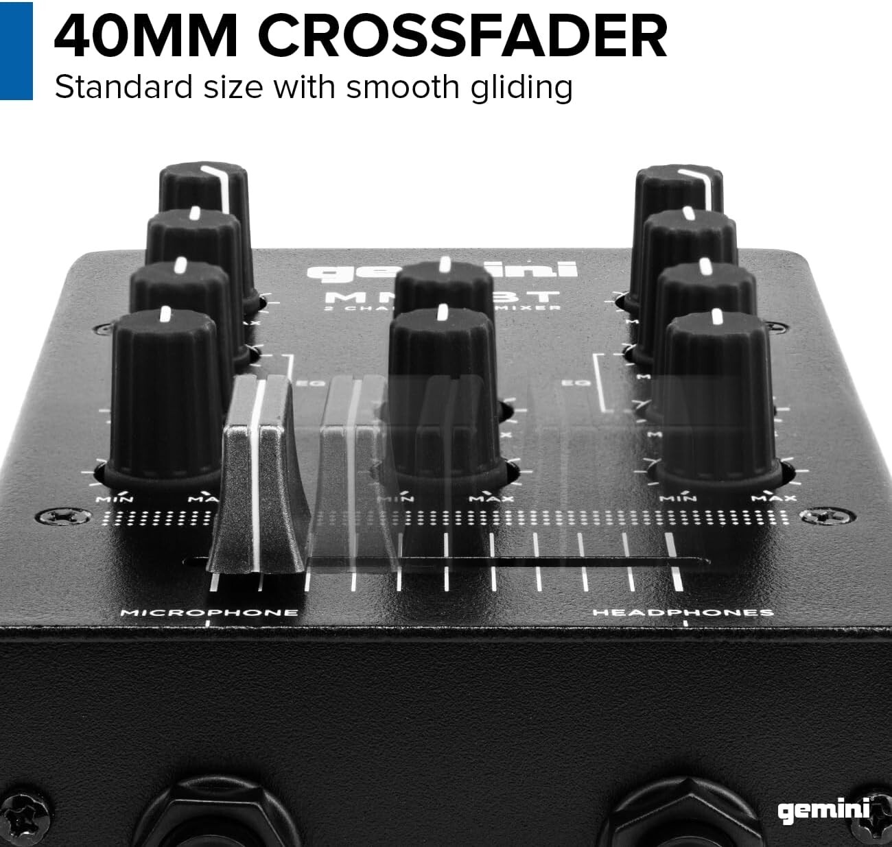 Professional Portable Bluetooth DJ Mixer – 2-Channels with Precise Control
