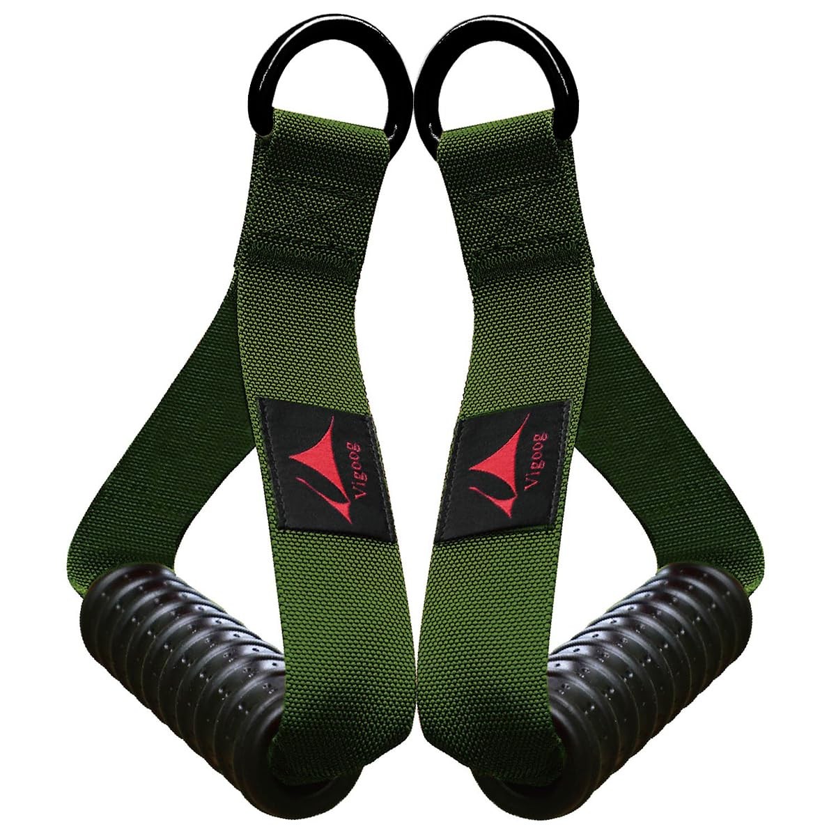 Heavy Duty Exercise Handles, Ultra-Durable Rubber Workout Grip Attachments fo...