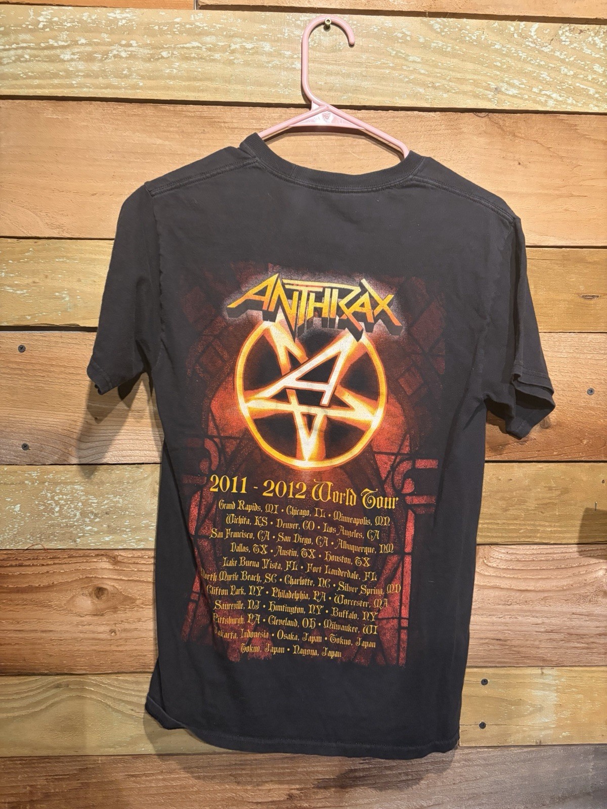 Anthrax Worship Music T-Shirt-S-preowned