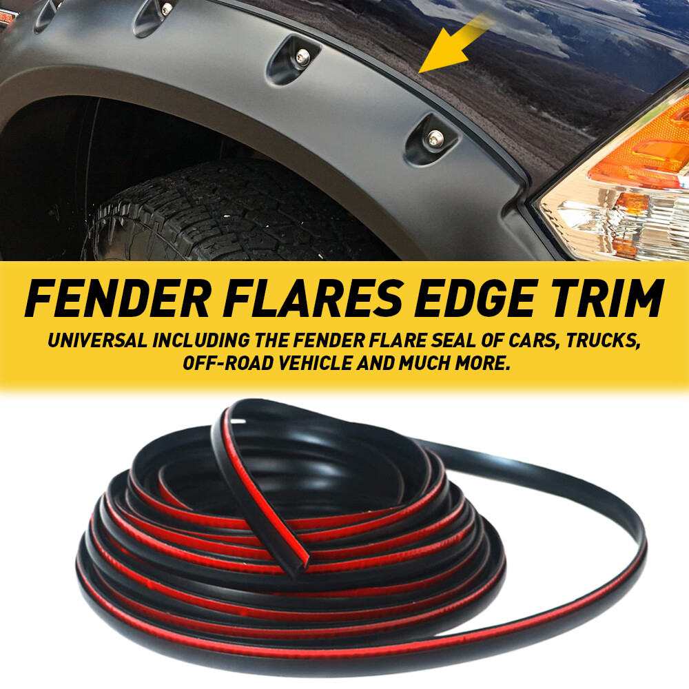 9m Fender Flare Edge Trim Rubber Seal Strip Universal For Car Truck Wheel Wells
