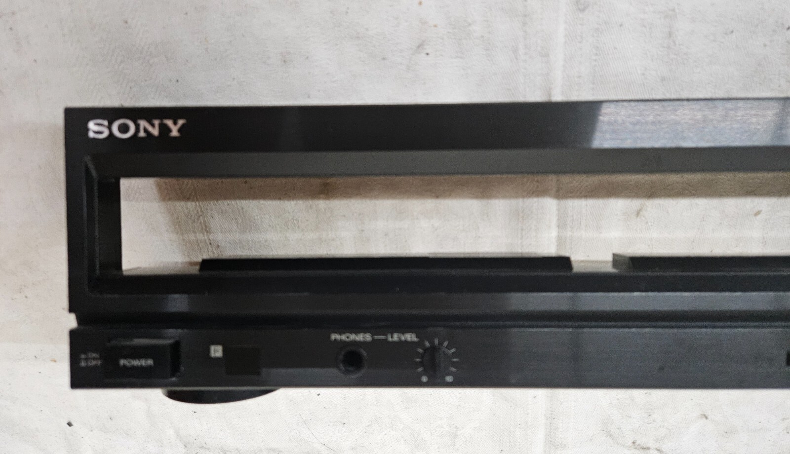 SONY CDP-C500 Compact Disc Player FACEPLATE w Power Button PCB