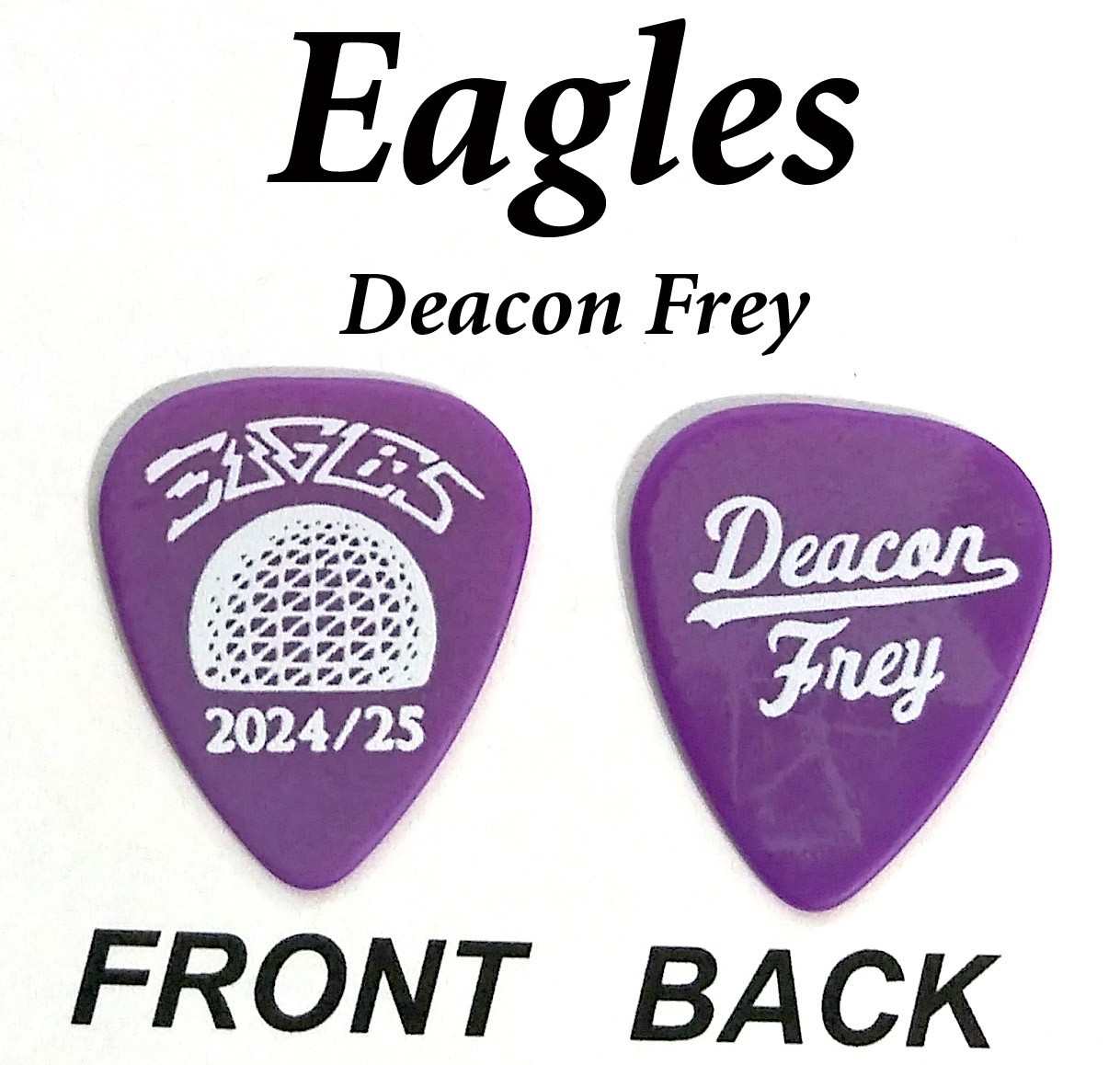 1 Eagles  classic Rock Deacon Frey signature guitar pick  (Q-2310)