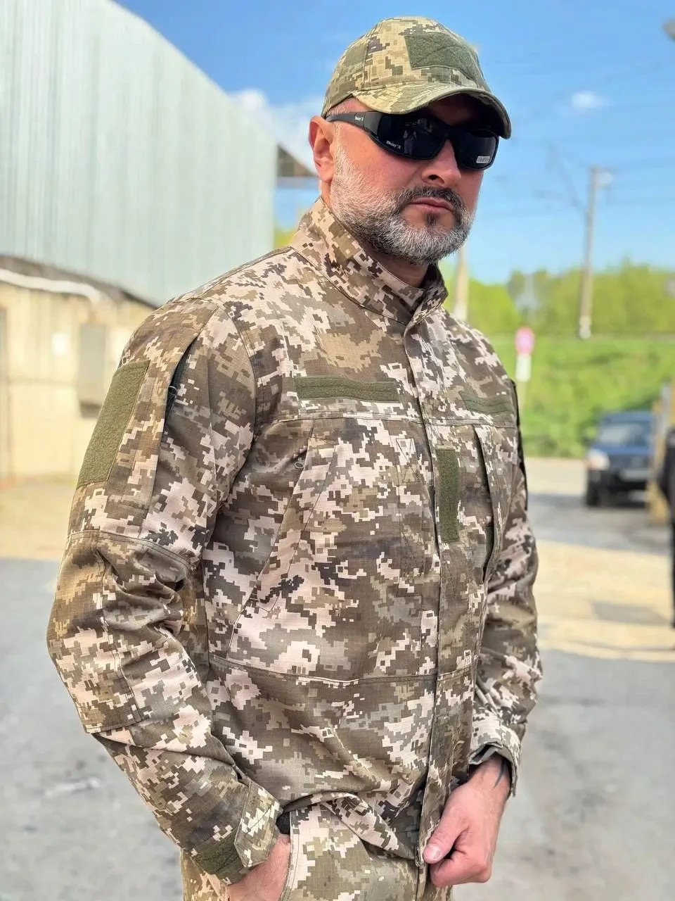 Tactical military uniform, pixel💛💙