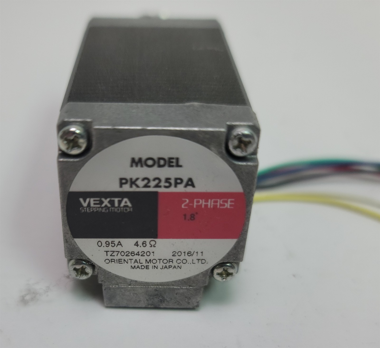 Oriental Motor Vexta PK225PA Stepper Motor , 2-Phase, 0.95A, 4.6Ω, 1.8°