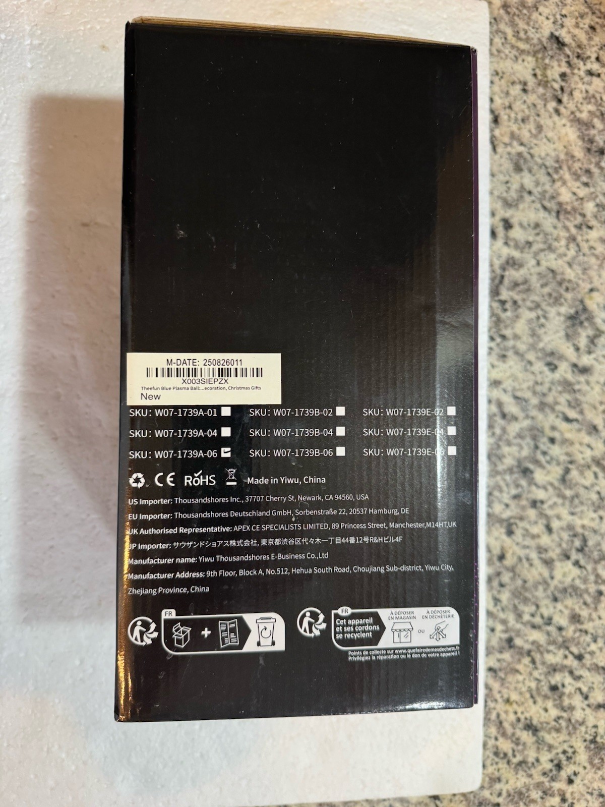 Theefun Magic Plasma Ball - NIB - Unused