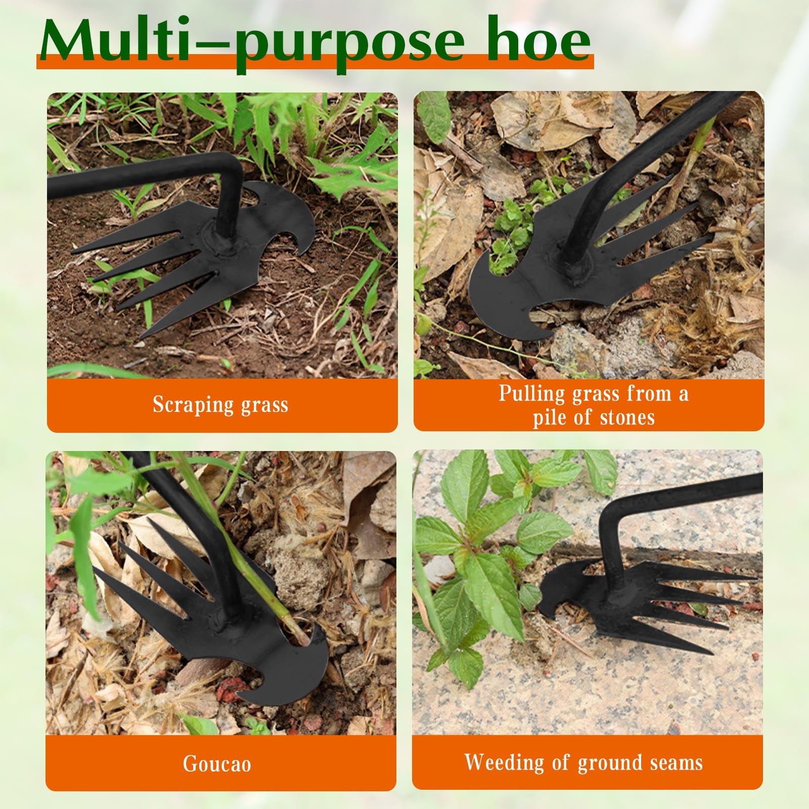 Weed Puller Tool Garden Pulling Tool,Portable Weeding Tool,4 1PCS