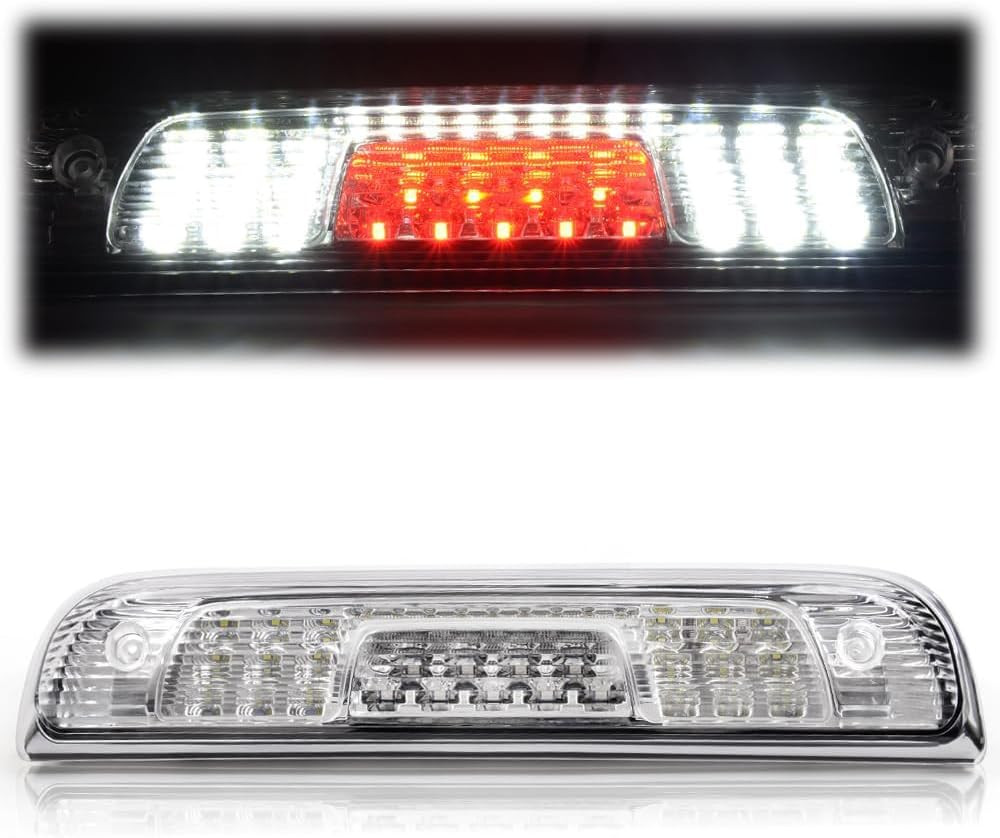 3rd Brake Light Compatible with Silverado 1500 2500 3500 & 14-18 Clear