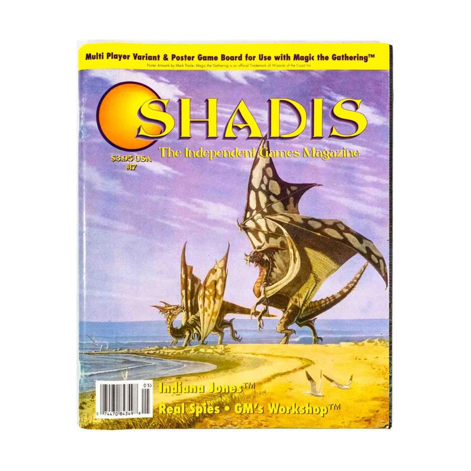 AEG Shadis Mag  #17 "Magic Game Variant, Indiana Jones, Necrology of t Mag Fair