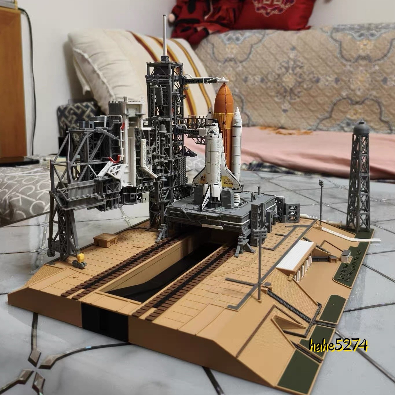 1/400 Space Shuttle on Launch PAD 39A 3D Printing Model Builded Full Set Collect