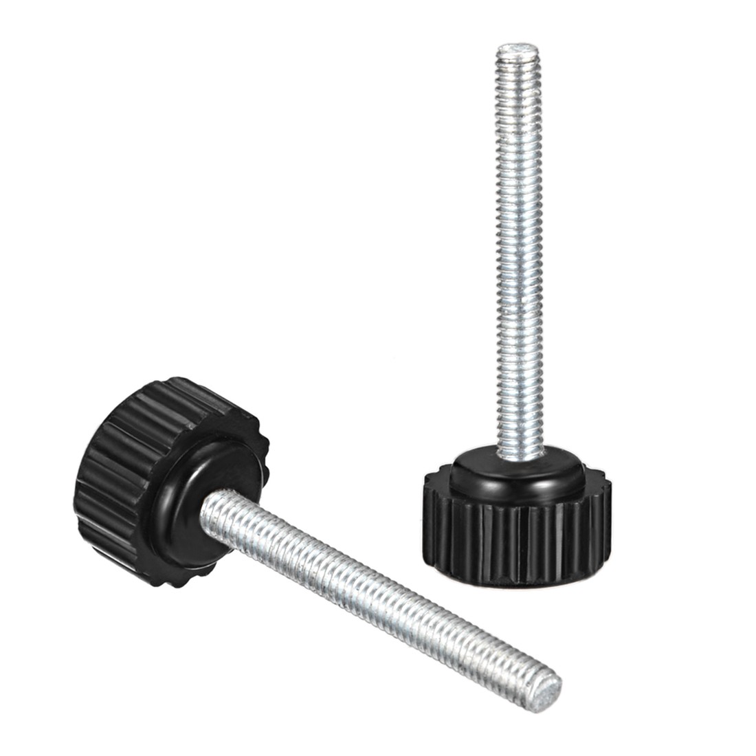 M4 x 35mm male thread knurled locking knobs 2 pcs