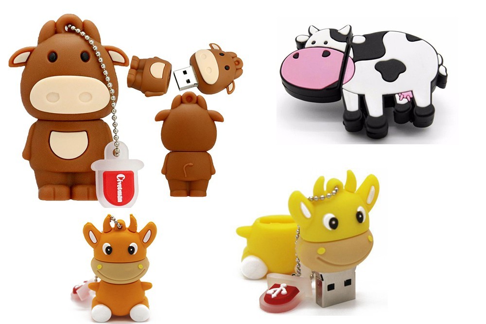 3.0 16gb 32gb 64gb Cow Farm Animal USB Flash Thumb Drive USA Shipper