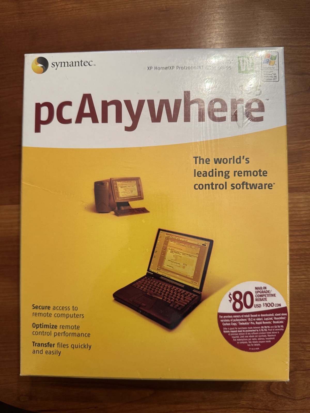 Symantec pcAnywhere 10.5 - NIB - Shrink Wrap Sealed - Vintage
