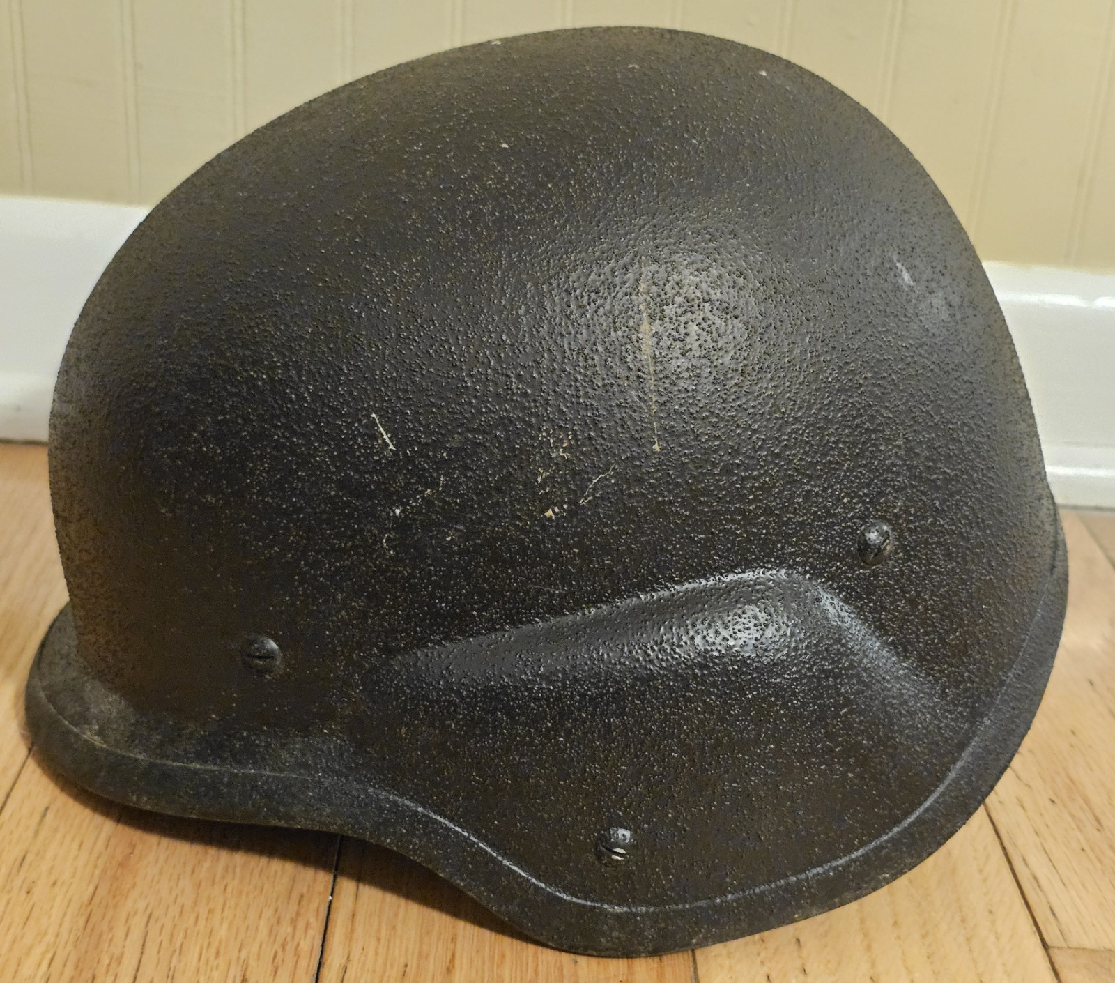 Vintage Unicor PASGT US Military Combat Ballistic Helmet Gun Metal Black See Pic