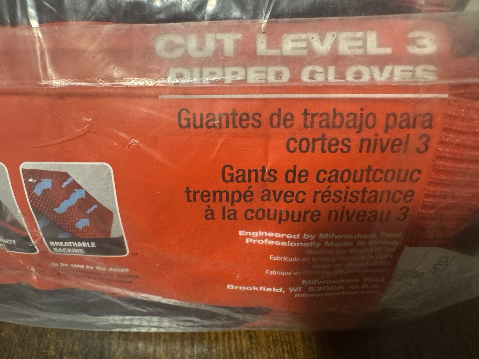 Milwaukee 48-22-8930B 12PK ANSI & EN Cut Level 3 Dipped Gloves - S [A3]