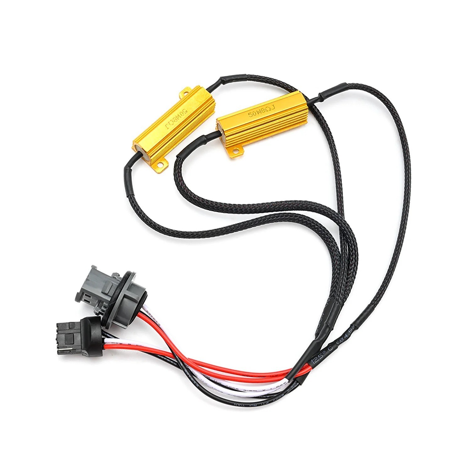 Wire LED Resistor Canceler Error Decoder 7443 Harness Brake Stop Tail Parking