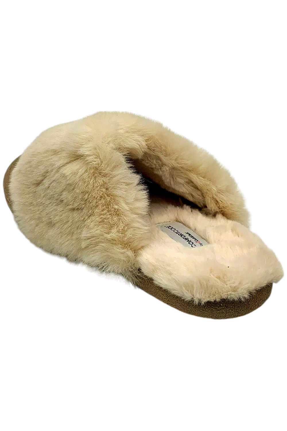 Comfort Code Microsuede Faux Fur Scuff Slipper Amphora