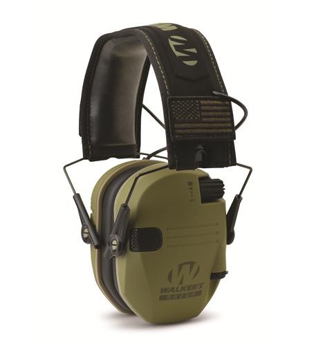 Walkers Game Ear WGE-GWP-RSEMPAT-ODG Walker's Razor Patriot OD Green