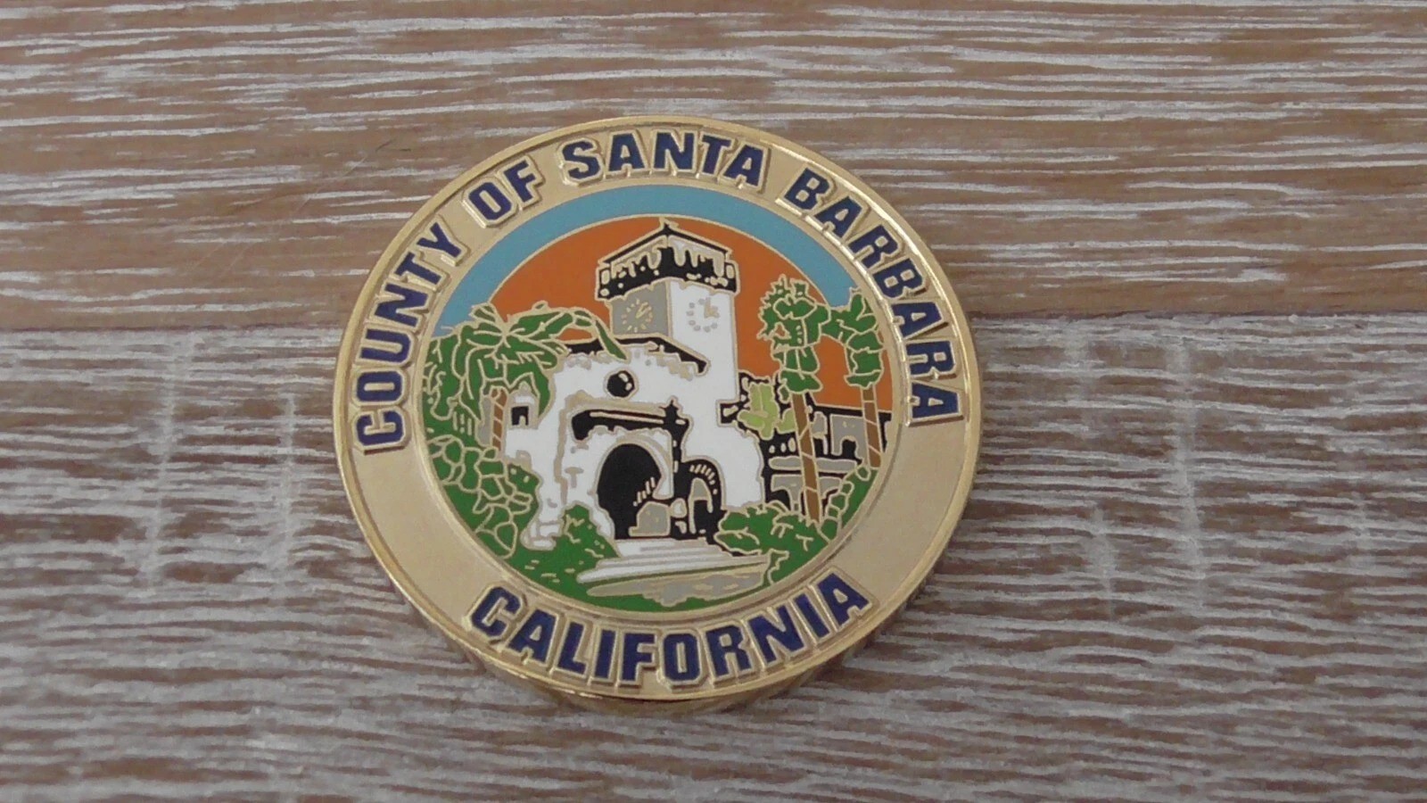 County Of Santa Barbara California Fire Department Challenge Coin #C278