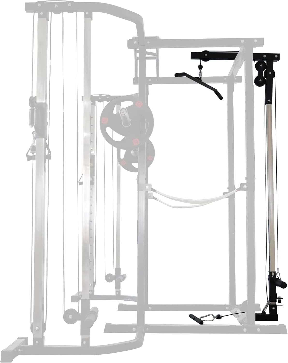 Multi-Function Adjustable Power Cage with J-Hooks, Safety Straps and Optional...