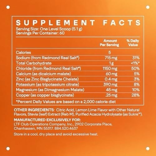 LTH Hydrate Hydration Mix. Lemon Line. (10.79 Oz.)