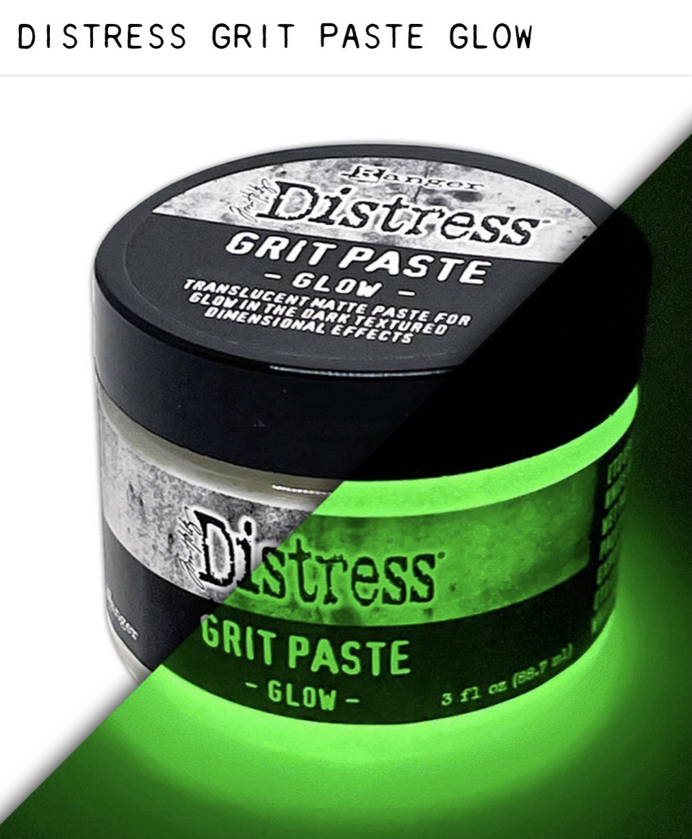 Tim Holtz Ranger Distress - GLOW Grit Paste - Halloween - 3 fl oz. TSHK84464