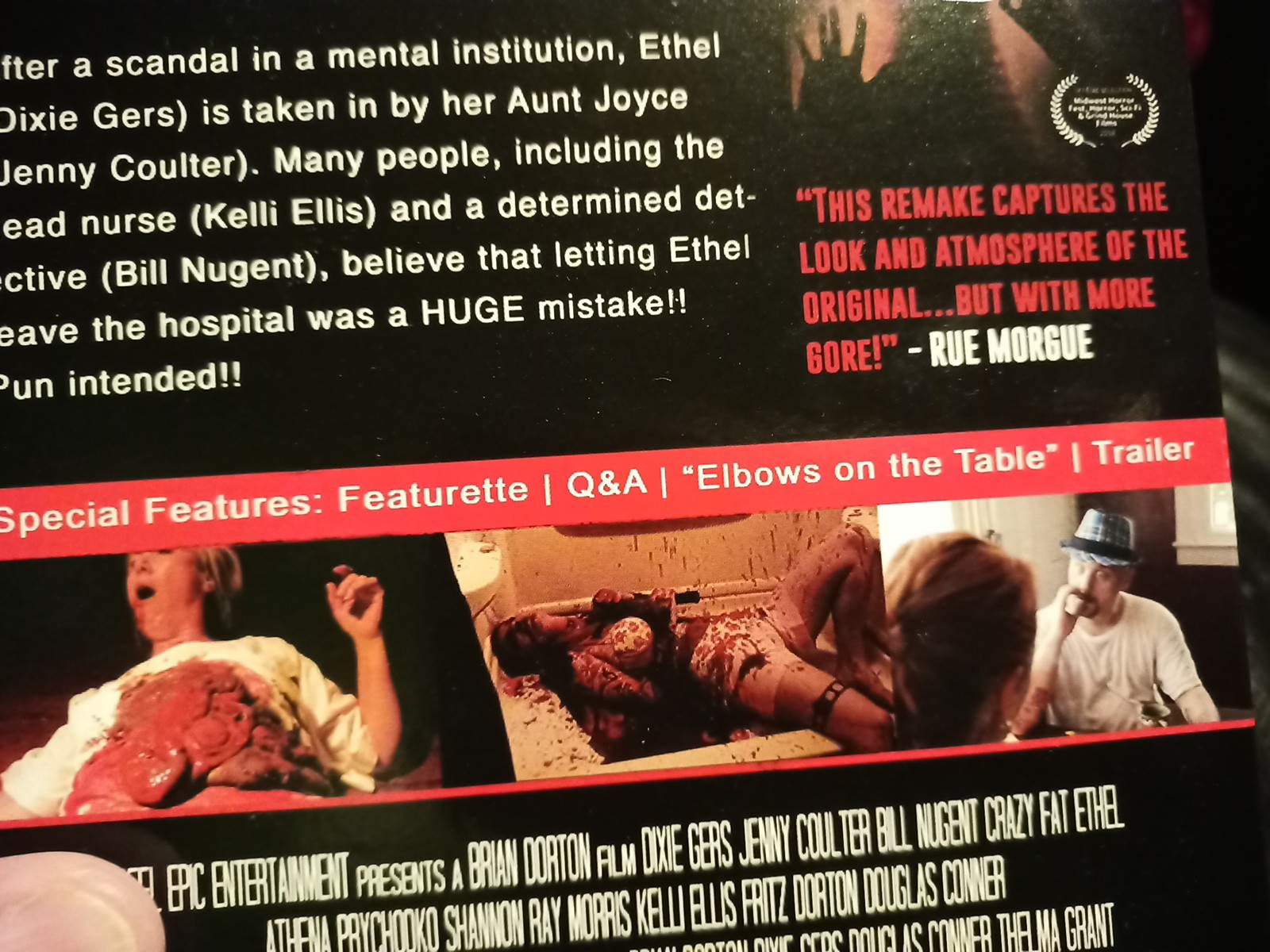 Crazy Fat Ethel Blu-ray Horror Movie