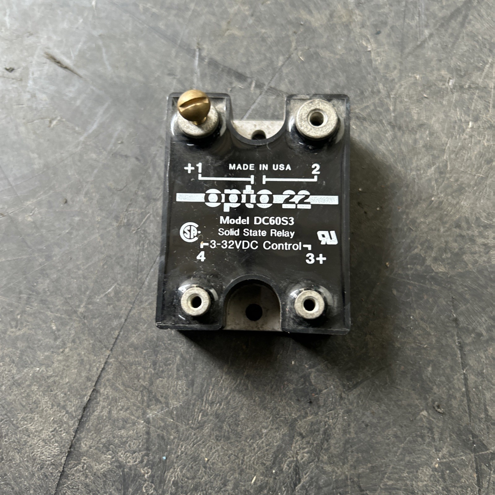 NEW Sensata - Crydom DC60S3-B Relay, SSR, Gen Purp, SPST-NC, 3A, Missing Screws