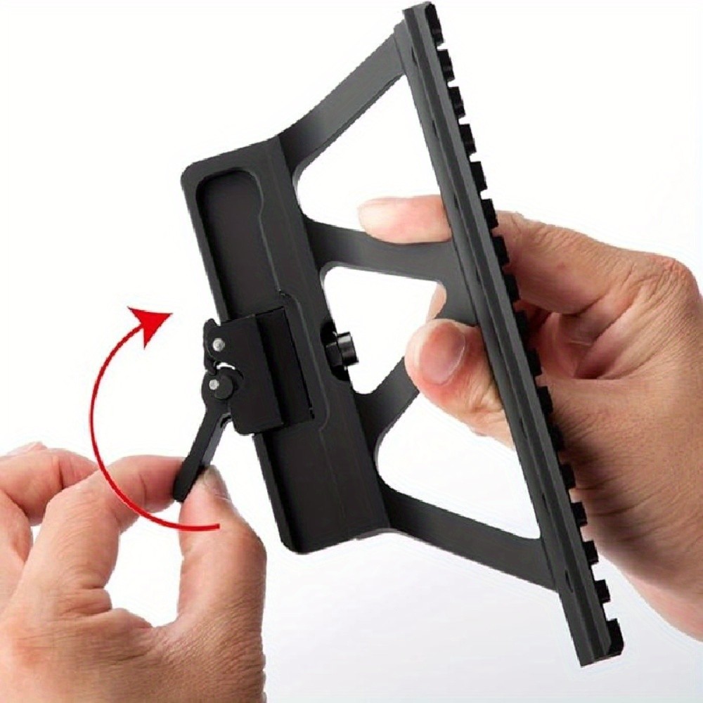 Hot Tactical Side Guide 20mm Rail Mount Elevated Diagonal Metal Sight Bracket