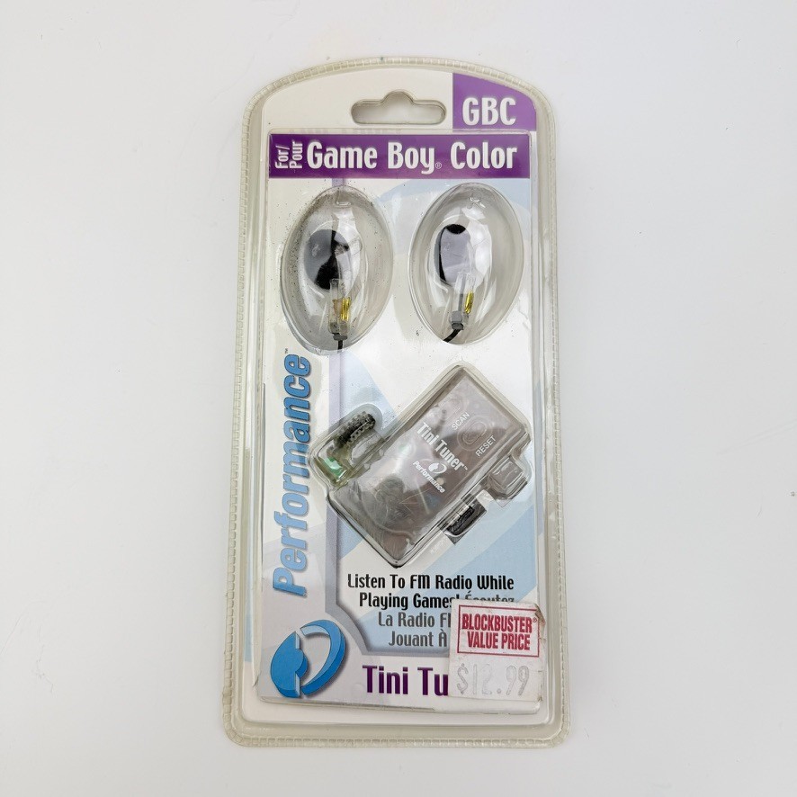 Tini Tuner FM Radio for Game Boy Color GBC Pocket Performance NEW Sealed 2000