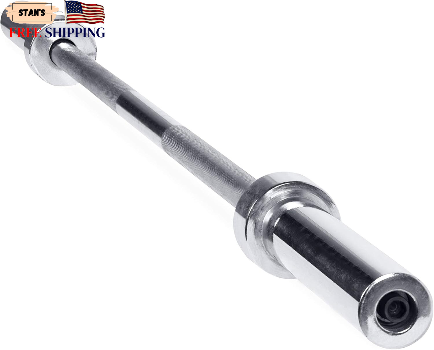 2-Inch Olympic Barbell Bars | 5 ft, 6 ft, & 7 ft | Multiple Options FREE SHIP...