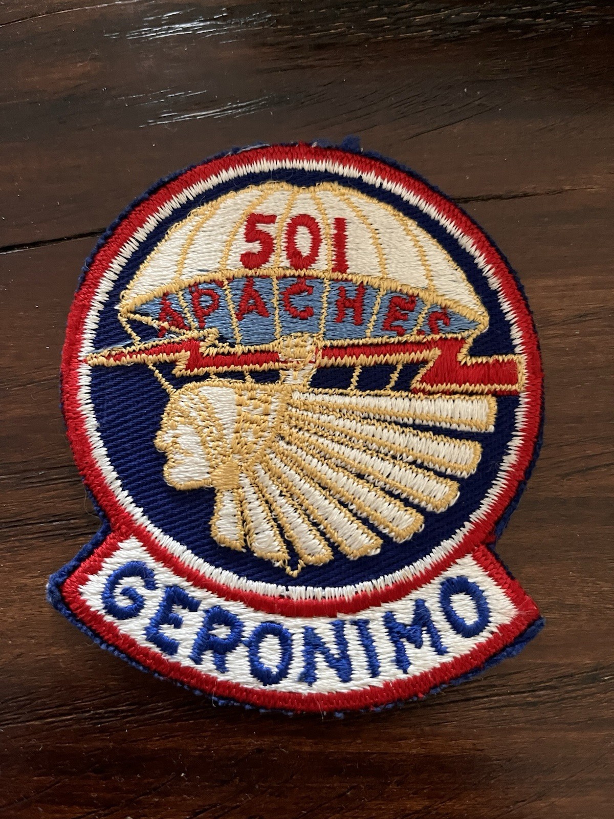 POST  WWII WW2 1950S US ARMY 501ST PIR AIRBORNE PARATROOPER POCKET PATCH