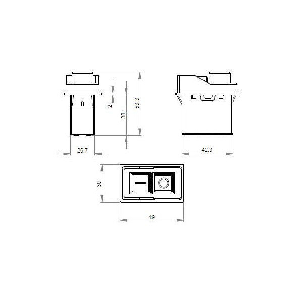 Emergency stop switch KJD6 machine switch 250V 6A electromagnetic emergency stop switch