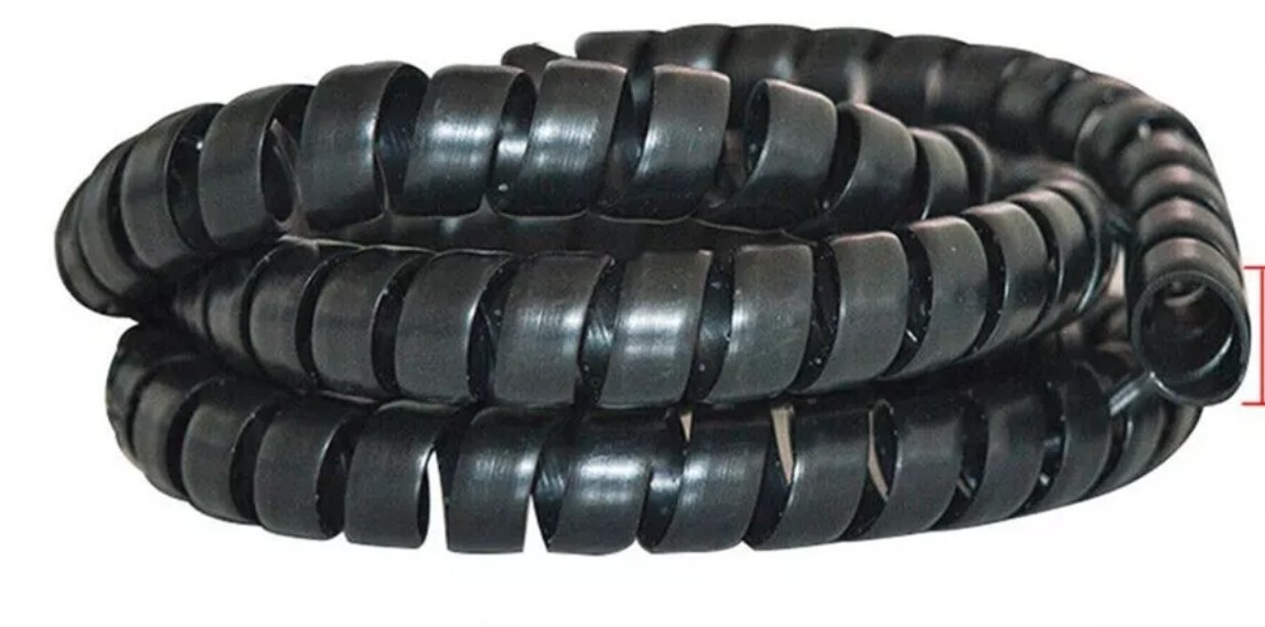 2M Spiral 8mm Line Cable Wire Cord Wrap Protector Winder Organizer Tool 36" long