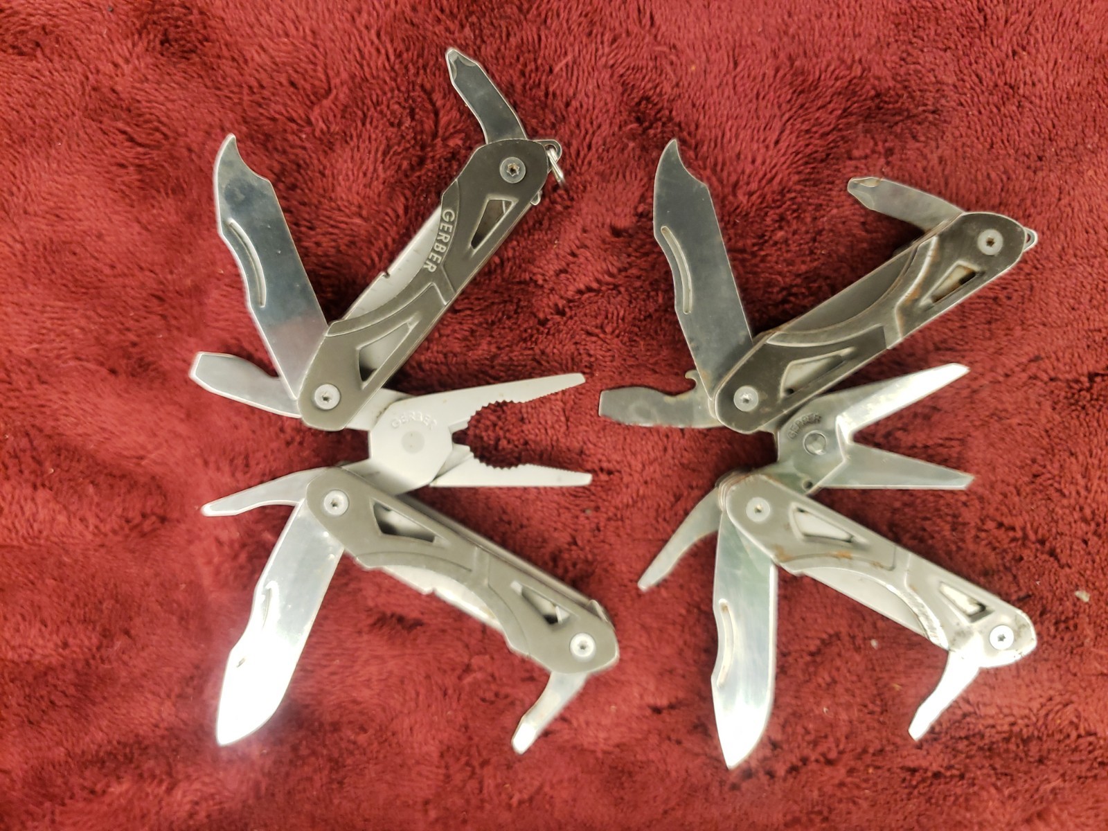 Lot 2 Gerber One Mini Suspension S Pliers and One Scissors Multitool