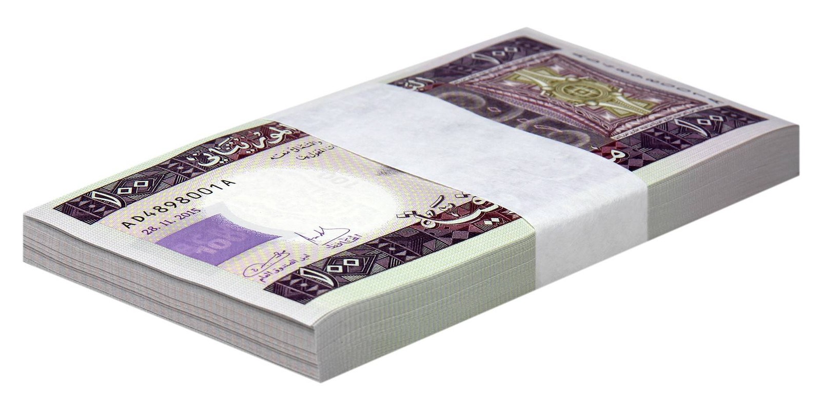 Mauritania 100 Ouguiya, 2011-2015, P-16, UNC X 100 PCS Bundle Pack