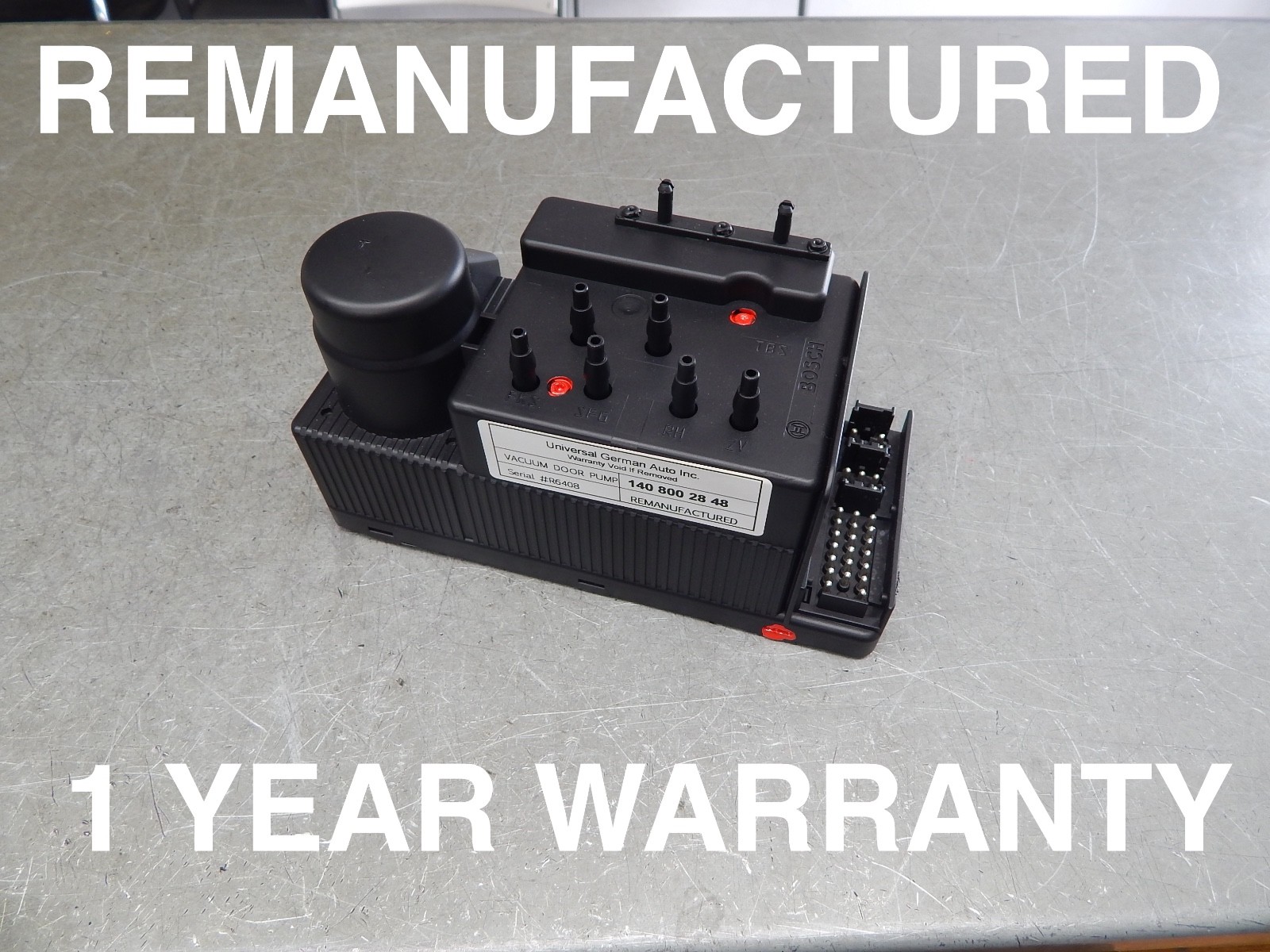 W140 S500 S420 S320 S600 DOOR LOCK VACUUM PUMP 1408002848  REMANUFACTURED