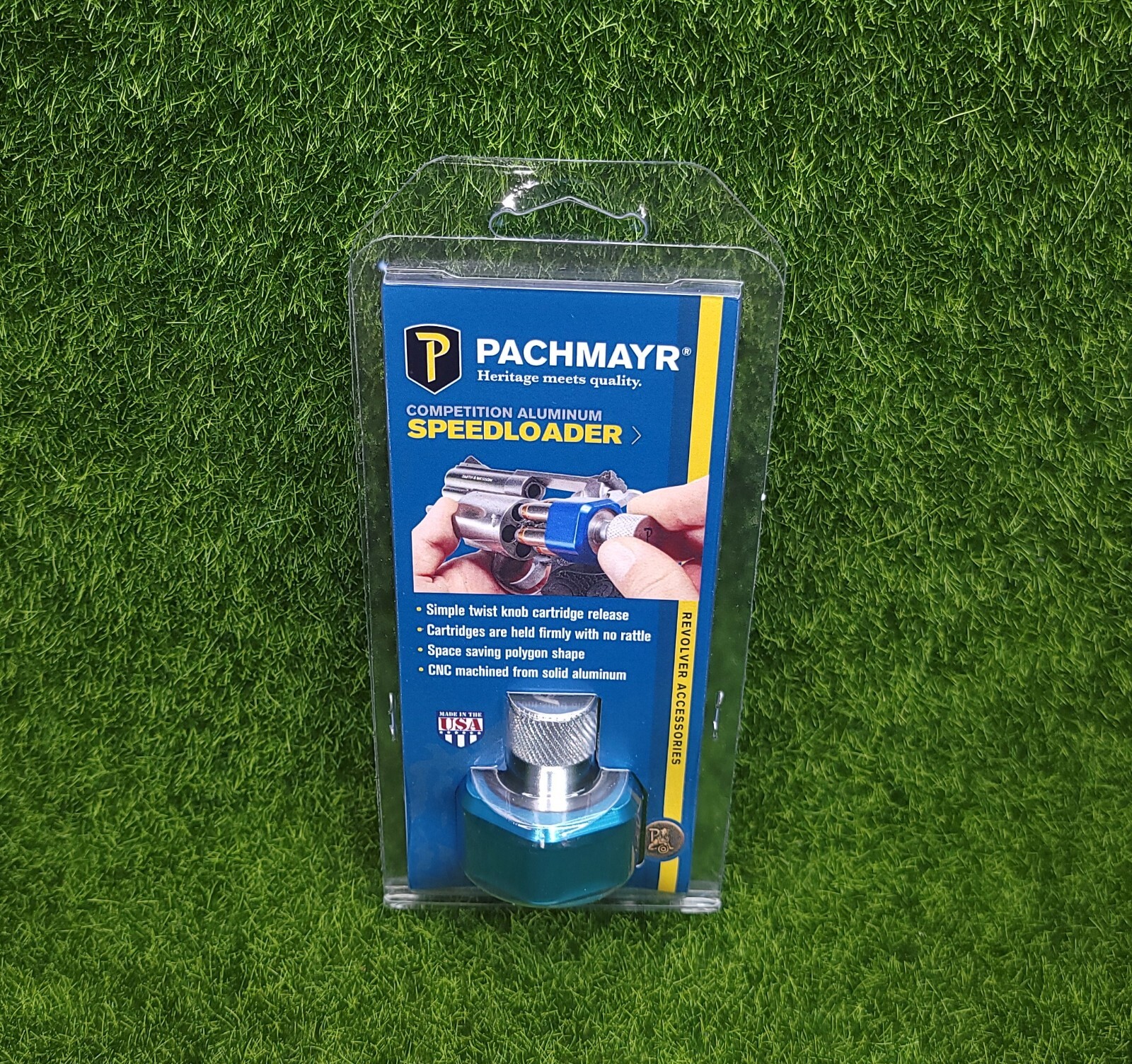 Pachmayr Aluminum Competition Speedloader Blue Finish For S&W N Frame - 02655