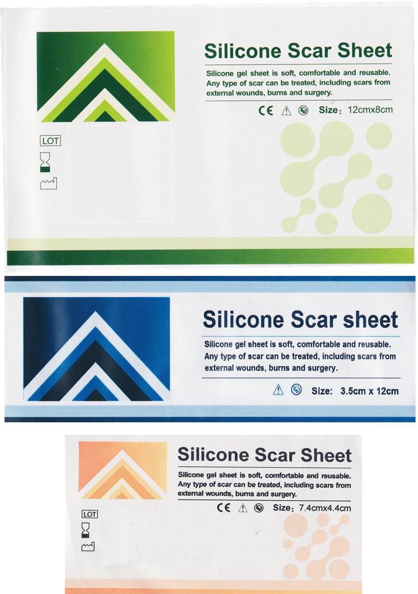 Silicone Gel Scar Wound Burn Dressing Sheet Skin Treatment Repair Sealed Sterile