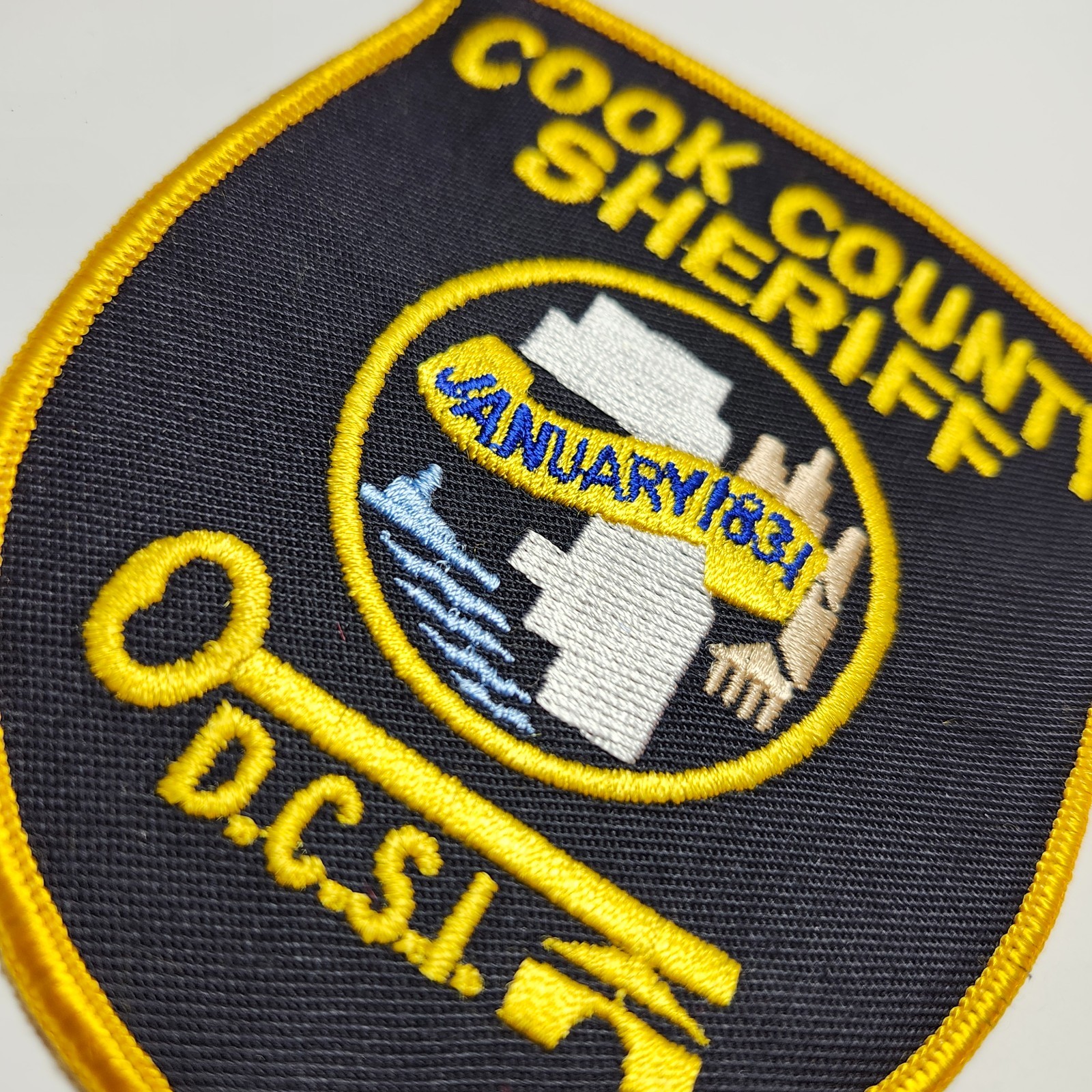 COOK COUNTY SHERIFF DCSI | Embroidered Shoulder Shield Patch [Chicago IL area]