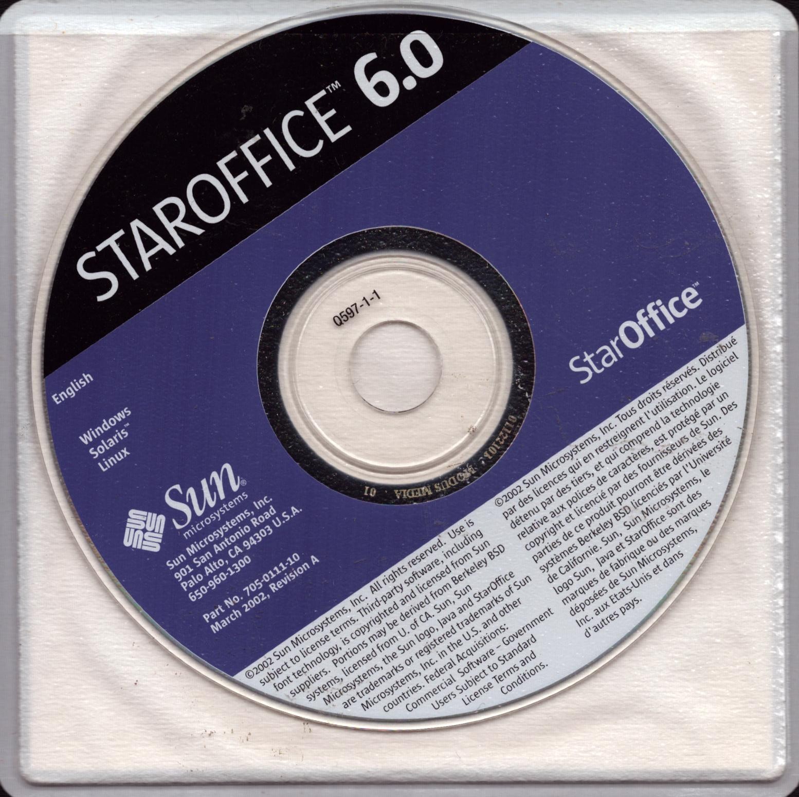 Sun Star Office 6.0 (CD-ROM)