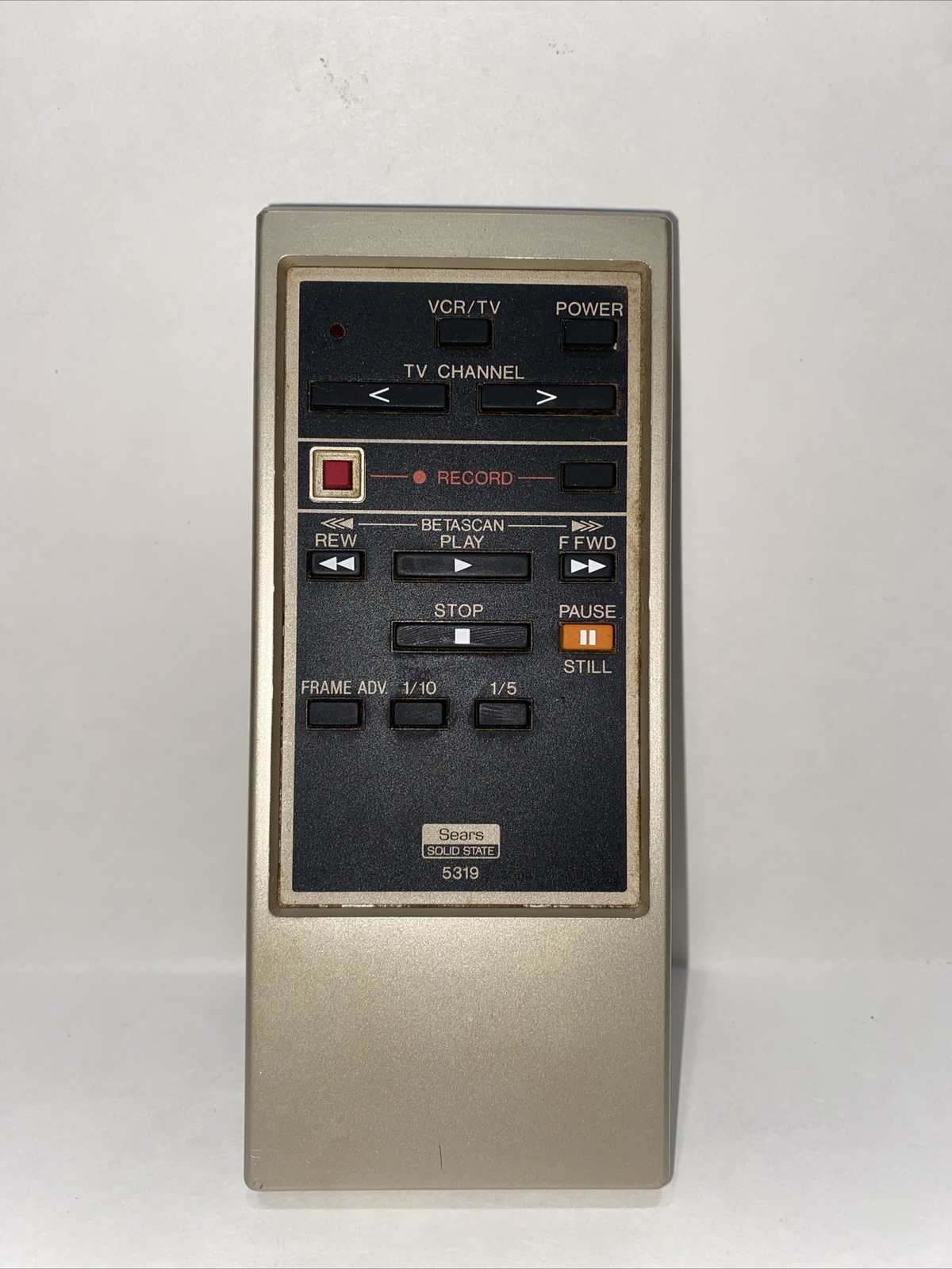 Sears Solid State BetaMax Recorder Remote Control 5319 VCR TV Vintage Japan