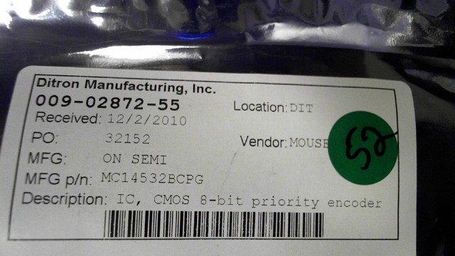 New (10pcs) MC14532BCPG ONSEMI IC Logic