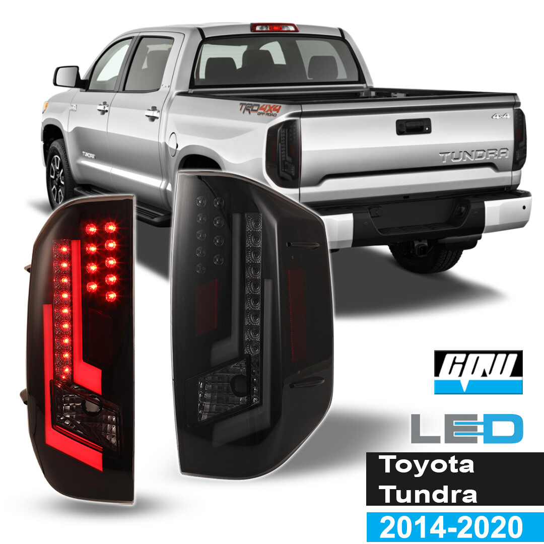for 2014-2021 Toyota Tundra Tail Lights LED Tube DRL Brake Rear Lamps Left Right