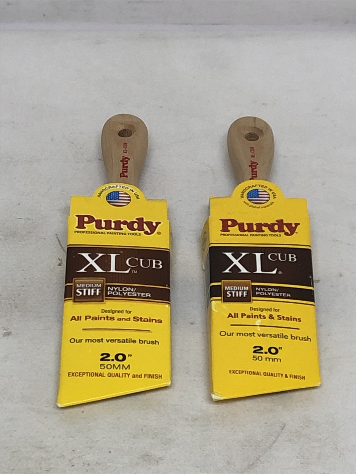 Lot Of (2) Purdy XL Cub 2 in. W Angle  Nylon Polyester  Trim Paint Brush