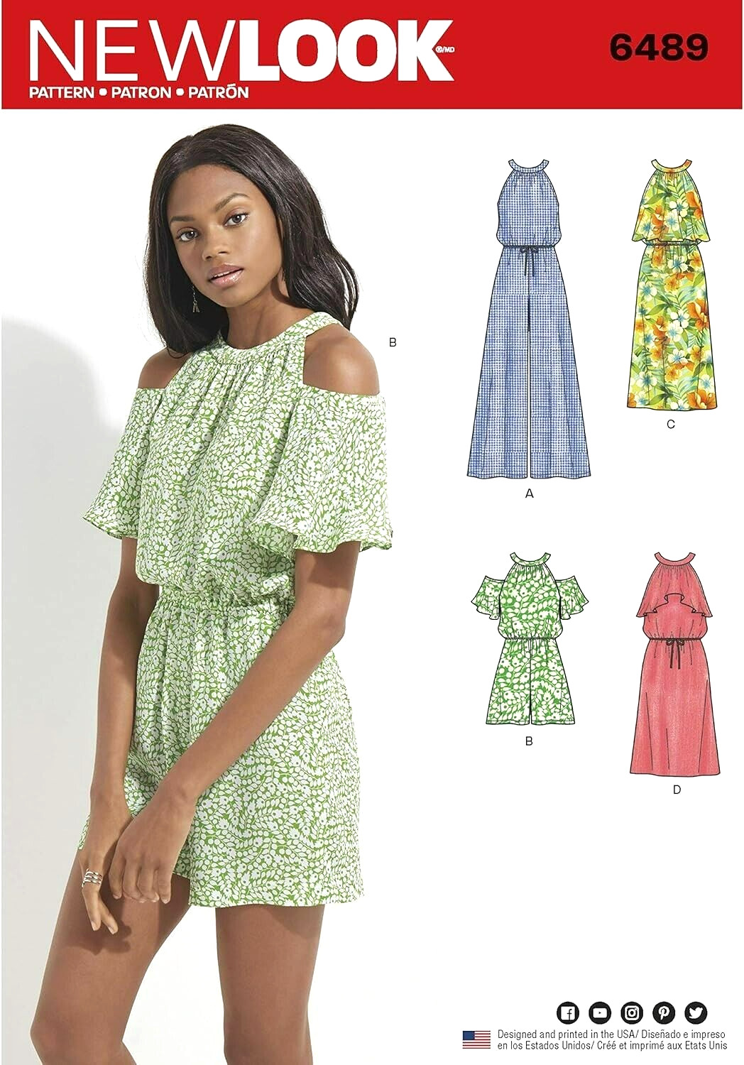 New Look 6489 - Misses' Jumpsuit, Romper and Dress, Size 8-18 OOP *NEW*