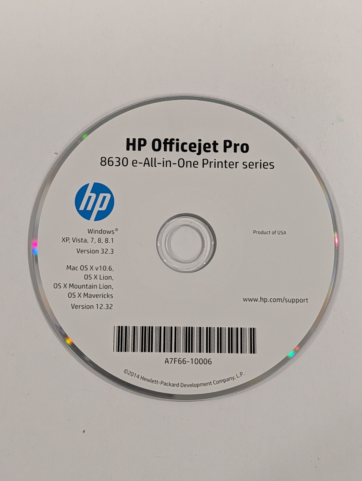 HP Officejet Pro 8630 e-All-in-One Printer Series | Drivers & Software DISC ONLY