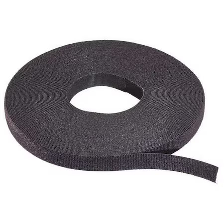 Rip-Tie W-75-Qrl-Bk Cable Tie Roll, 75 Ft L, 1/4 In W, Black, Nylon,