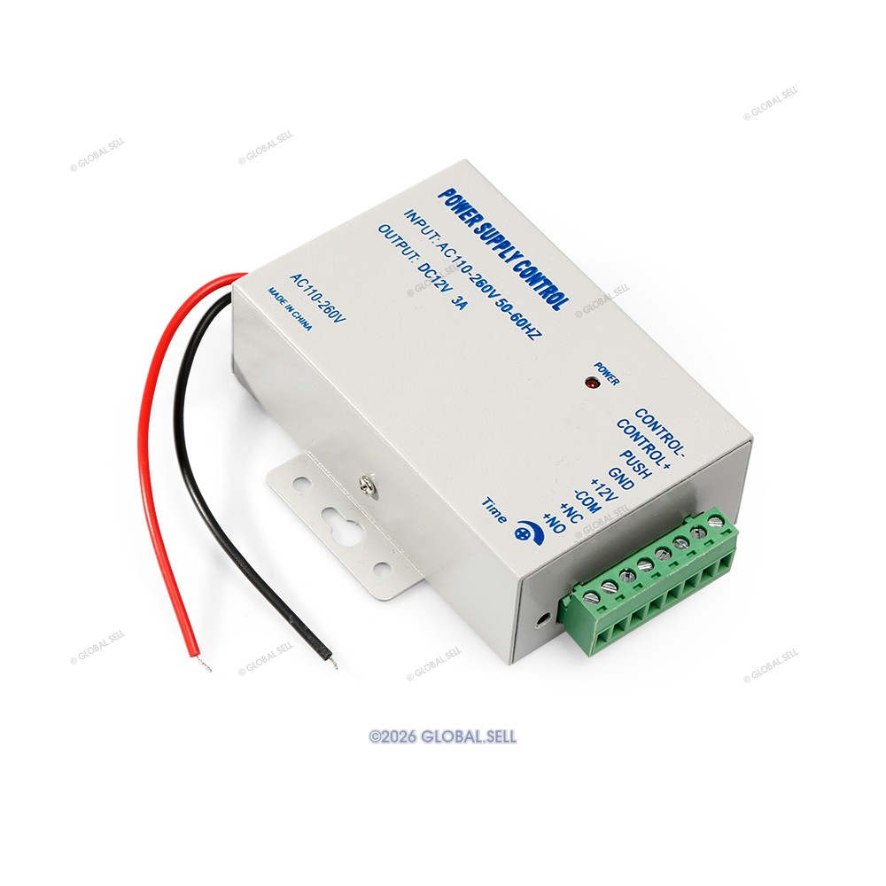 Strike Lock Power Supply Module Exit Button for HOMSECUR Video Door Intercom Kit