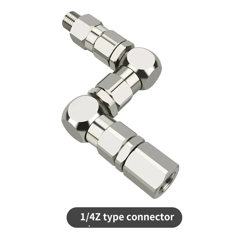Rotary Joint 6500PSI 1/4 1/2 3/8 Z-type Sprayer Pump Accessory Stainless Steel